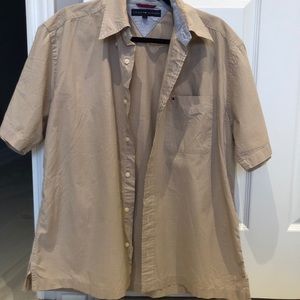 Tommy Hilfiger Collared Tan Shirt